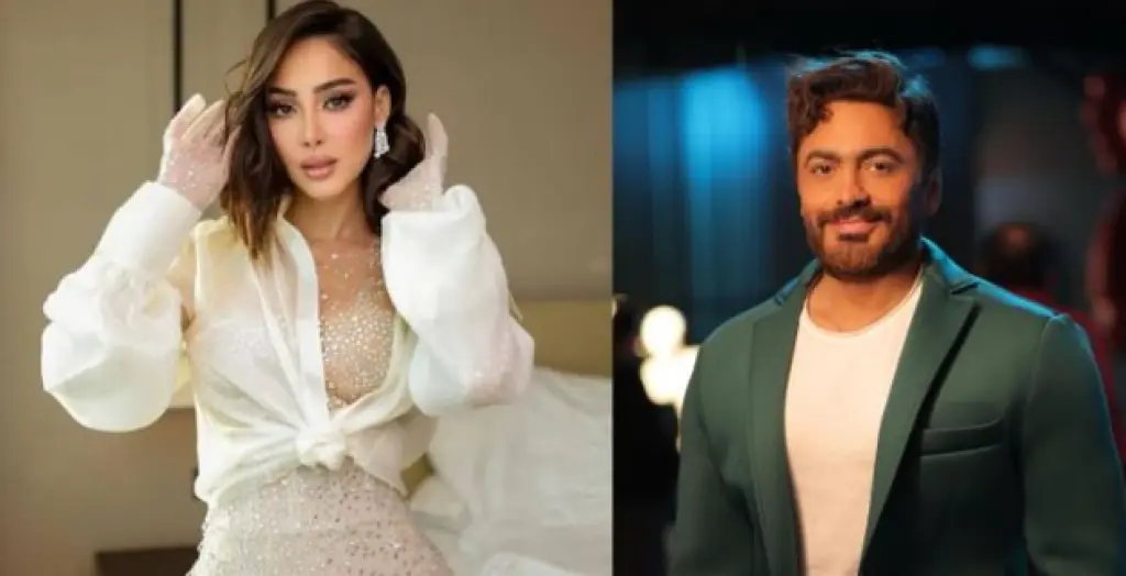 نزهة بحرية عائلية .. تامر حسني يجتمع مع بسمة بوسيل وأولادهما