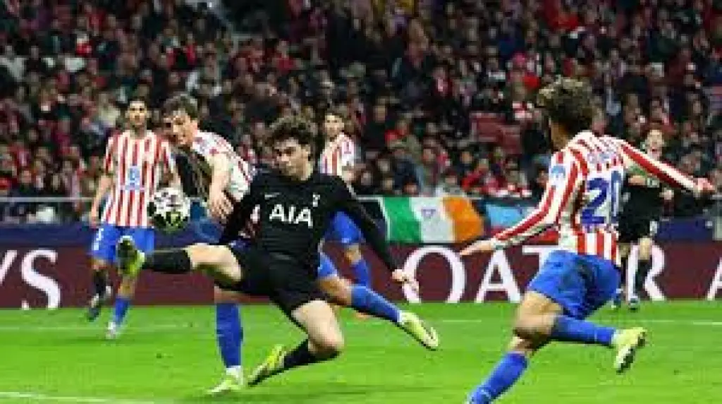 أتلتيكو مدريد يكتسح توتنهام 5-2 فى ذهاب ثمن نهائى أبطال أوروبا.. فيديو