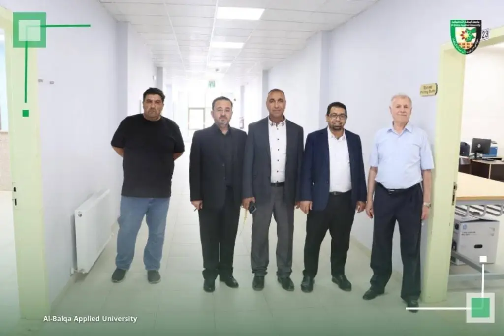 جولة تفقدية لنائب رئيس جامعة البلقاء التطبيقية للشؤون الأكاديمية والتعليم التقني لإجراءات سير الإمتحان الشامل في كلية إربد الجامعية