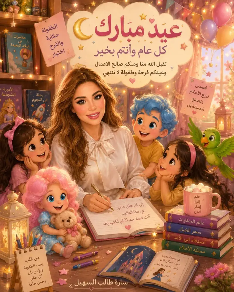 الدكتورة الأديبة سارة طالب السهيل تهنئ الأردن والأمتين العربية والإسلامية بمناسبة عيد الأضحى المبارك.