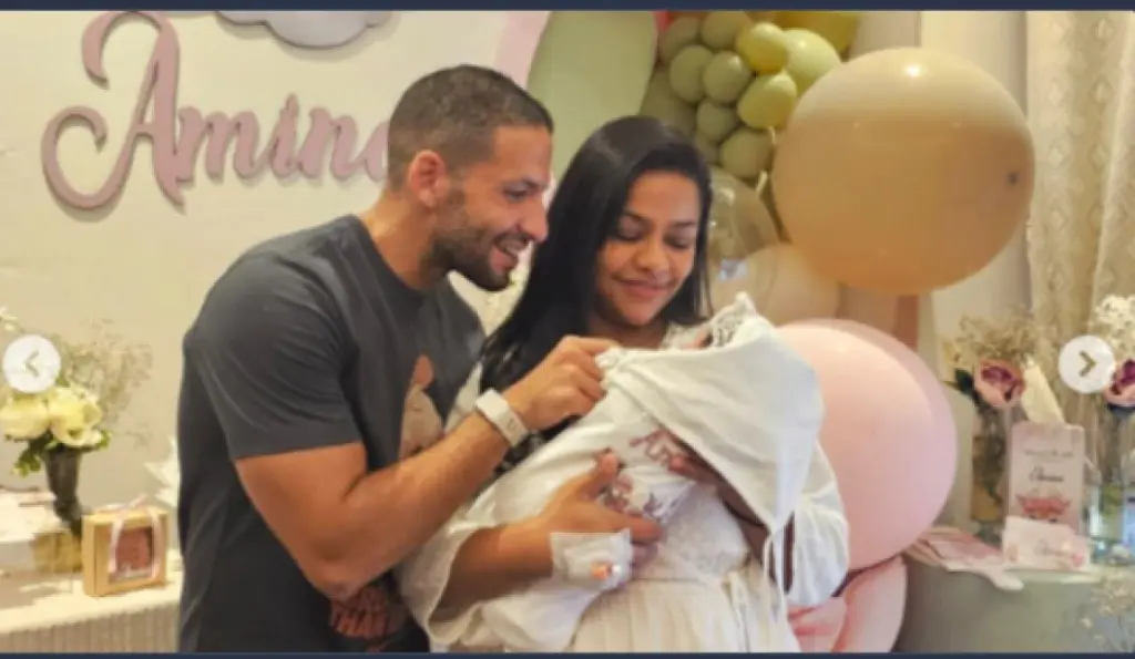 أسماء أبو اليزيد تنشر الصور الأولى لمولودتها أمينة من داخل المستشفى