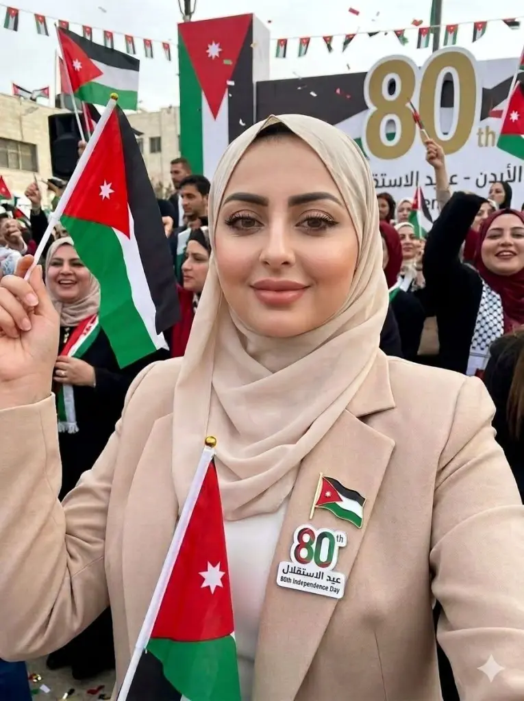 رشا الشوابكة تهنيء جلالة الملك وولي العهد بعيد الاستقلال الثمانين