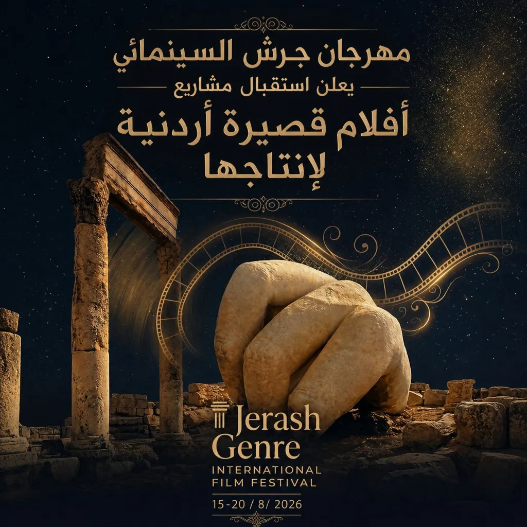 جرش السينمائي الدولي يعلن استقبال مشاريع أفلام أردنية قصيرة لإنتاجها